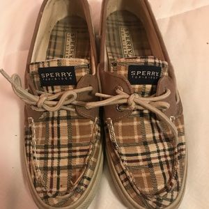 Plaid Sperrys